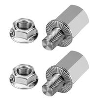 A89E-Universal Bicycle Hub Hitch Adapter, M10x1.0 Thru Axle Adapter, Bicycle Trailer Coupling Connector sidabras