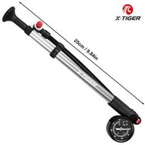 X-TIGER 25cm Portable High-pressure 300psi Bike Air Pump with Gauge for Fork & Rear Suspension Shock Absorber Mountain X-DQT-0702