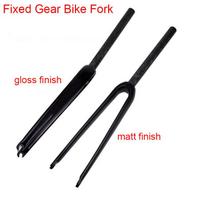New 700C Racing Fixed Gear Bike glossy matt 3K full carbon fibre fork carbon Track Bicycle hard front fork C brake QR gloss finish