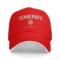 Tenerife Baseball Cap  Trendy Trucker Hat Spring Unisex Unisex Outdoor Sport Baseball Caps One Size red