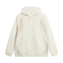 Li Ning Trench Coats Men's Ivory/Pebble White Gray Hooded Moderate Other AFDW247-3 L