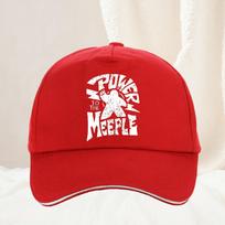 Funny Board Game Power To The Meeple Baseball Cap YK Hip Hop Hat Summer Breathe Casual Unisex Women Unisex Adjustable Cap Adjustable