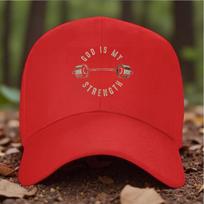 God Is My Strength Barbell Baseball Cap Faith Fitness Adjustable Sun Hat Outdoor Casual Cap One Size