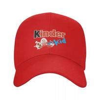 Kinder KID JOY with BIKE TOY (on Black) Baseball Cap Big Size Hat Fishing cap Unisex Golf Wear Womens
