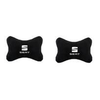 Car Seat Headrest Auto Logo Neck Pillow Seat Belt Shoulder Pad for Seat Ibiza Leon Cupra Ateca Altea Arona Tarraco Toledo Exeo