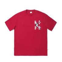 Li Ning T Shirts Men's Samba Red Crew Neck Moderate AHSV607-3 S