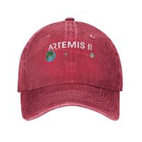 Baseball Cap Artemis  Route Map SLS Rocket Launch Mission To The Moon Spring Trendy Trucker Hat Unisex Design Hunting Snapback Cap One Size