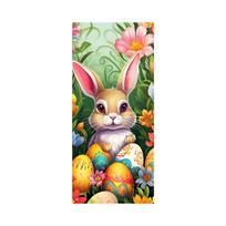 90x200cm Happy Easter Door Cover Easter Door Cover Egg Easter Door Banner Party Accessory Hanging Banner Sign Decoration For