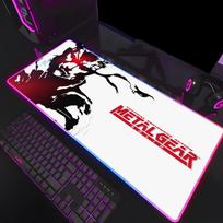 M-Metal Gear Solid Game Mouse Pad Mousepad HD Printing Computer Gamers Locking Edge Non-slip RGB Mouse Pad XXL90x40cm Keyboard P RGB600x300x3mm