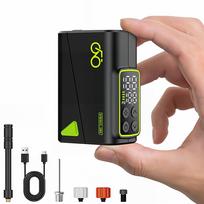 Electric Bicycle Tire Pump Mini Portable Bike Tire Inflator with Digital Display 120PSI Air Compressor Battery for Cycling Gear M7Blcak