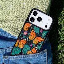 Monarch Butterfly and Flower mobile phone case Compatible with IPhone 17 16 15 14 13 12 11Pro Max 17 Air cover iPhone 16