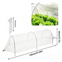 Garden Netting Covers Greenhouse Hoop Grow Tunnel Kits Vegetable Seedling Support Hoop Frame DIY Reusable Shed Brackets balta
