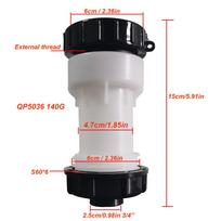 1 Set 3Pcs IBC S60 * 6 Extension Tube Adapter Kit Internal and external thread adapter Water tank accessory joint (as the picture,3 Components)