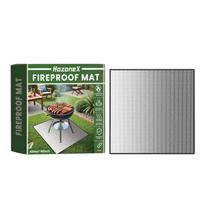 Outdoor BBQ Fire Pit MatWaterproof Square Heat Resistant Pad for Lawn & Patio Protection, Fireproof & Oil Resistant