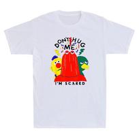 Don't Hug Me I'm Scared Funny Cartoon Show Meme Joke Gifts Vintage Men's T-Shirt M