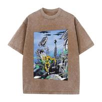 Anime JoJos Bizarre Adventure Dio Kakyoin Graphic T Shirt Men Women Clothing Casual Cotton Tshirt Washed Tshirt Harajuku Tops S