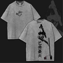 Okkotsu Yuta Print Tshirt Anime Jujutsu Kaisen Clothing Men Women Cotton Tshirts Retro Washed T Shirt Harajuku Oversized Tops S