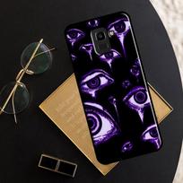 Purple aesthetic Case For Samsung Galaxy A6 A8 A7 A9 J8 2018 J4 J6 Plus A3 A5 J1 2016 J7 J5 J3 2017 Cover A6 2018