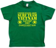 SURF TEAM VIETNAM I Kids Boys kids boys T-Shirt Apocalypse Don?t Surf Army USA Now 160