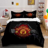 Manchester United logo design. Bedding sets Duvet cover sets Duvet covers Pillowcases(1 * Duvet Cover 2 * Pillowcases without duvet insert) 135x200cm