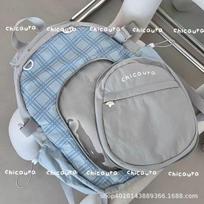 Sweet Cool Girl Ita Bag With Doll Display Window Casual Backpack For Daily Commute And School 37X27X11CM pilka