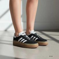 adidas Gazelle Bold Core Black Cloud White Sneakers 471659 W255
