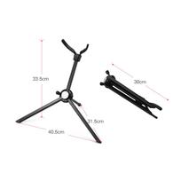 Metal   Saxophone Stand Foldable Durablility Alto Sax Stand Holder with Carry Bag for Studio Display Exhibition