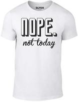 Nope Not Today Men's T-Shirt Mens Womens Tees Top Funny Negative No Design Slogan Gift Christmas S