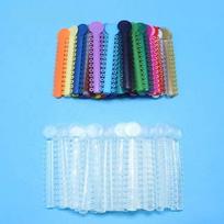 Dantų ortodontinis elastomerinis ligatas/ guminis ligatūros žiedas transparent 40pcs/bag