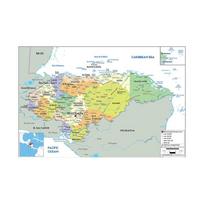 Anglijos žemėlapis Hondūro žemėlapis Administracinis žemėlapis Drobės tapyba Svetainės namų dekoracija Vaikų mokyklinės prekės 42*30cm