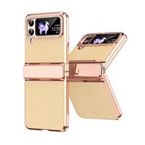 Samsung Z Flip 4 apsaugantis nuo kritimo odinis dengtas dėklas Samsung Galaxy Z Flip 4 5G Flip4 Zflip4 smūgiams atsparus sulankstomas dėklas for Samsung Z Flip 4