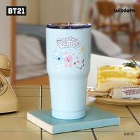 BT21 minini nerūdijantis stiklainis, Ver.2, izoliacinis aušinamasis kempingas, 580 ml