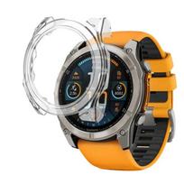 „Garmin Fenix ​​8“ (51 mm) suderinamas dėklas – kietas apsauginis dėklas, skaidrus grūdinto stiklo ekranas, „Phonillico®“ skaidri