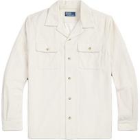 Polo Ralph Lauren Solid Color Polo Collar Button Down Long Sleeve Shirt Men shirts White MNPOWOV16823883-101 XL