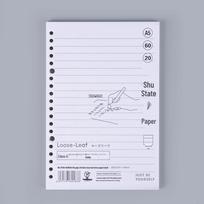 B5 Removable Ring Binder Notebook with Thick Horizontal Lines for Students