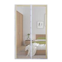 Automatinis magnetinis tinklelis nuo uodų durims Baltas Juodas Poliesteris Apsauga nuo vabzdžių Uodų Lengvai savaime užsidarantis Miegamiesiems Balkonams 100x210cm balta