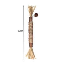 Cat Teeth Grinding Stick Toy Interactive Cat Chew Stick for Teeth Cleaning Wooden Cleaning Silvervine Chew Stick Cat Dental Toy