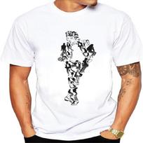 Seven Wolf Michael Jackson Logo Men Funny T shirt Tee S balta