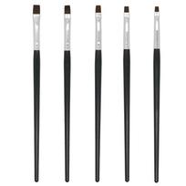5Pcs Dental Resin Brush Pen for Porcelain Teeth Shaping Nylon Dentistry Adhesive Composite Cement Tool Nail Art