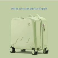 OKD Kids Ride-On 18-Inch Spinner Carry-On Suitcase 18-inch mėtų žalios spalvos
