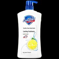 Safeguard Healthy Clean Lemon Scent Shower Gel citrinos kvapo spalva