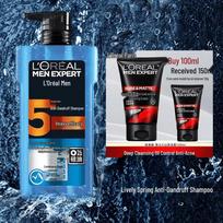 L'Oréal Men's Anti-Dandruff Shampoo & Cleanser Set