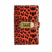 Large Capacity Money Saving Binder Leopard print Savings Wallet Notebook  Savings Notebook oranžinė