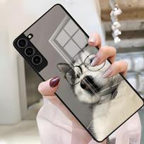 Lovely H-Husky Dog Phone Case For Samsung S26 S25 Plus S20 S20 Plus S22 Ultra S23 FE S21 Plus S21 Ultra Glass Cover Samsung S24 FE