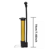 1PC Bicycle Ground Pump Road Mountain Bicycle Pedal Pump Portable Vertical Pump Labor-Saving And Fast Inflation Bicycle Accessor Golden (1PC)