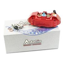 Adelin Motorcycle 4 X 25mm Piston Disc Brake Caliper 82mm Radial Mounting For Dirt Bike Yamaha Honda Kawasaki Suzuki Scooter raudona