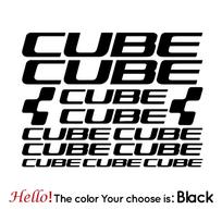 CUBE Dviratis Rėmo Lipdukai Dviračio Decal Aksesuarai Cube Plento Dviračio Kėbulas Vinilinė Lipdukas 34cm X 26cm juoda