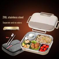 HPMILY 316 Stainless Steel 5-Compartment Bento Lunch Box