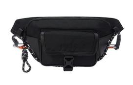 Li Ning Polyester Sling Bag, Fanny Pack Regular Unisex Black ABDS150-2