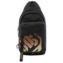 Li Ning Polyester Polyurethane PU Sling Bag Regular Unisex Black Gradient ABDU183-2